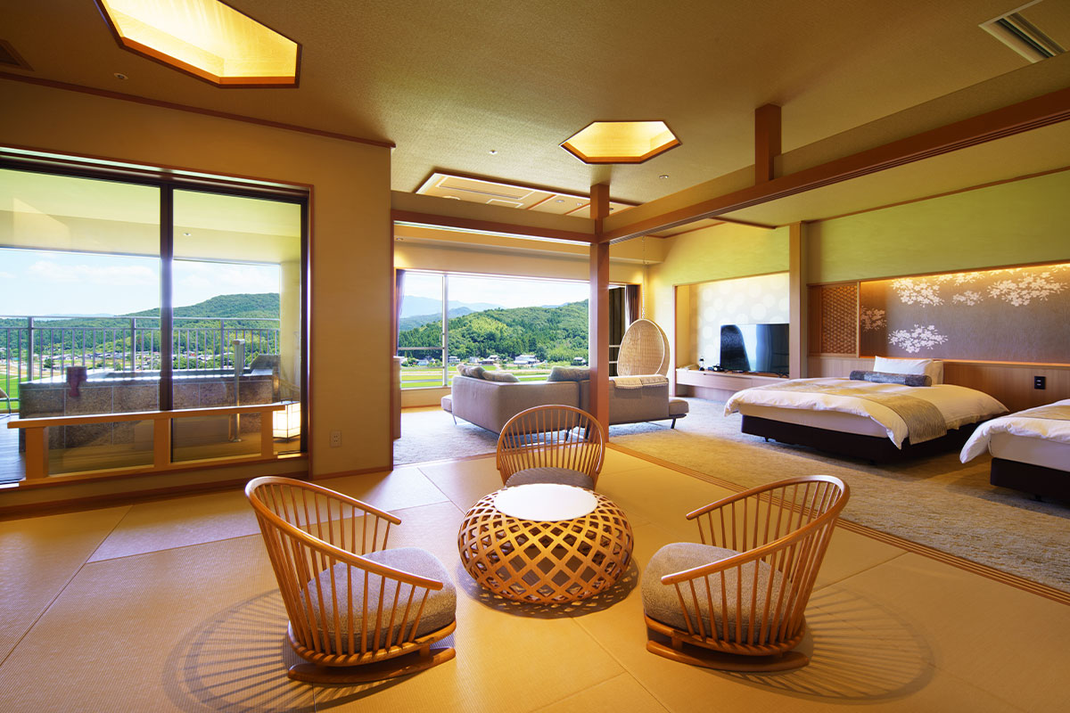 露天風呂・サウナ水風呂付和洋室