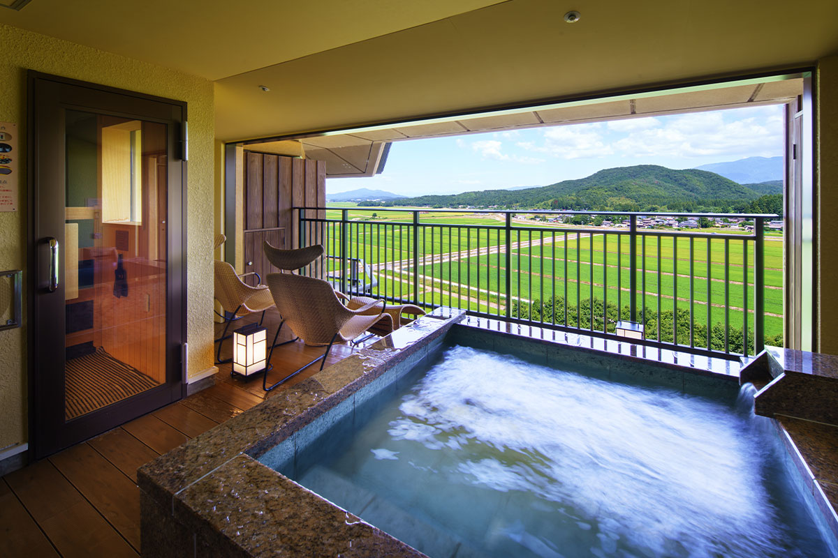 露天風呂・サウナ水風呂付和洋室
