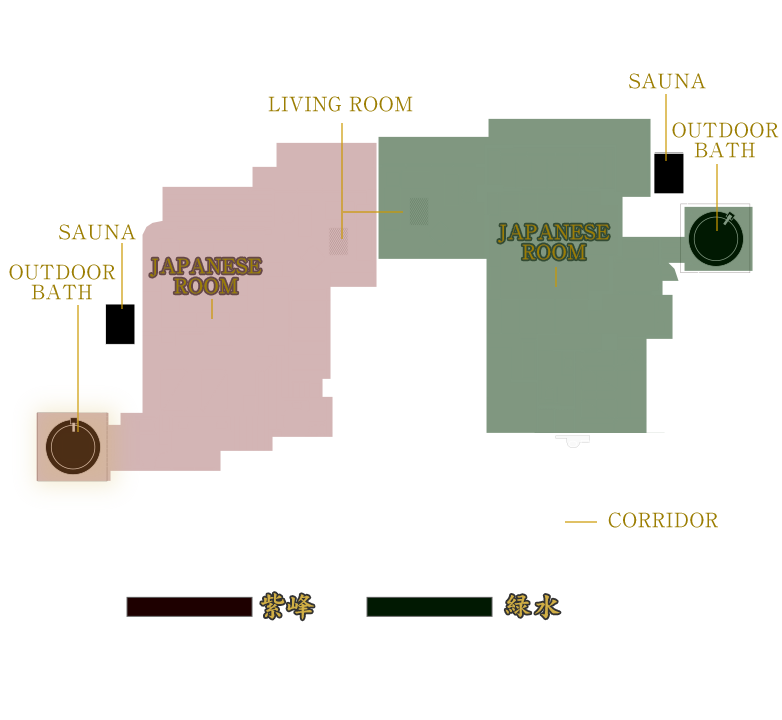 露天風呂・サウナ水風呂付離れ