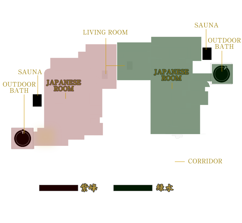 露天風呂・サウナ水風呂付離れ