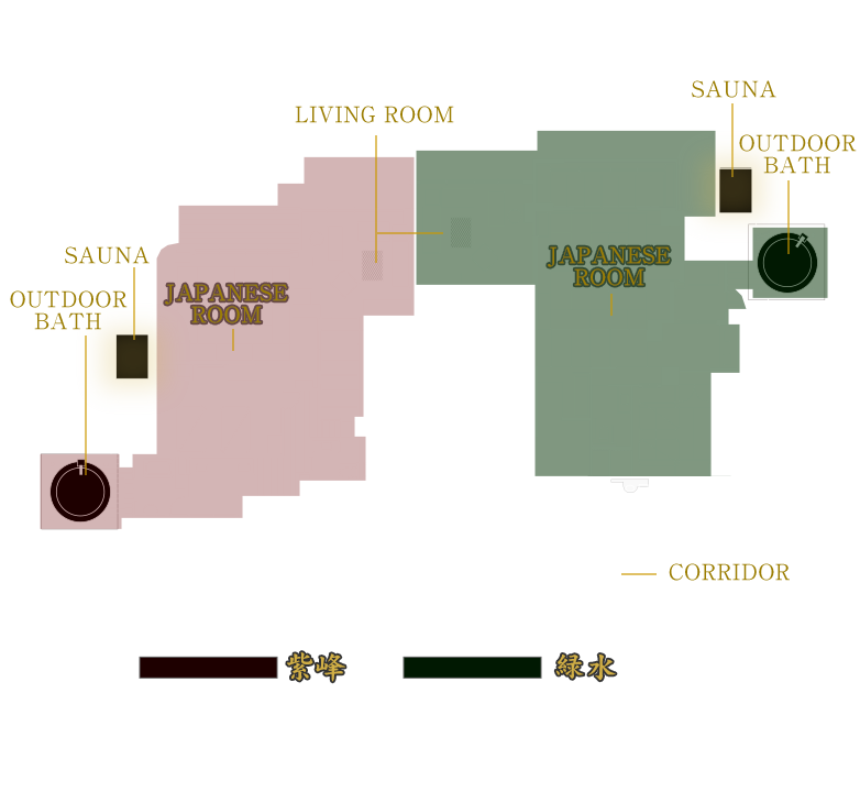 露天風呂・サウナ水風呂付離れ