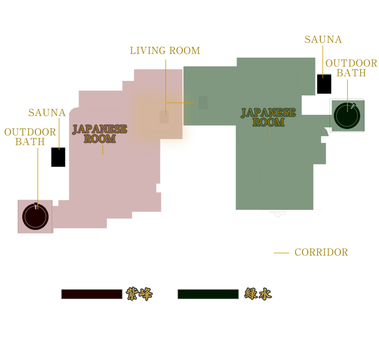 露天風呂・サウナ水風呂付離れ