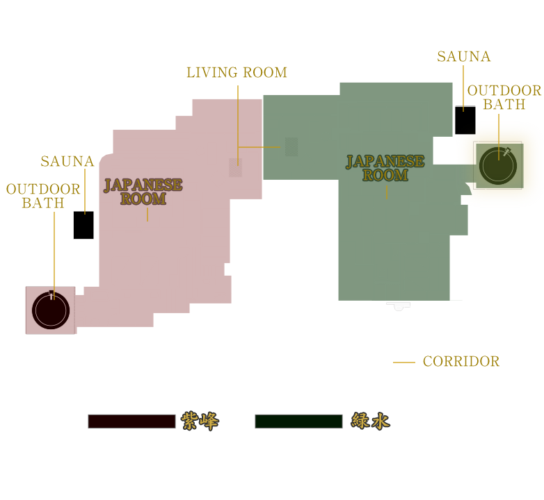 露天風呂・サウナ水風呂付離れ
