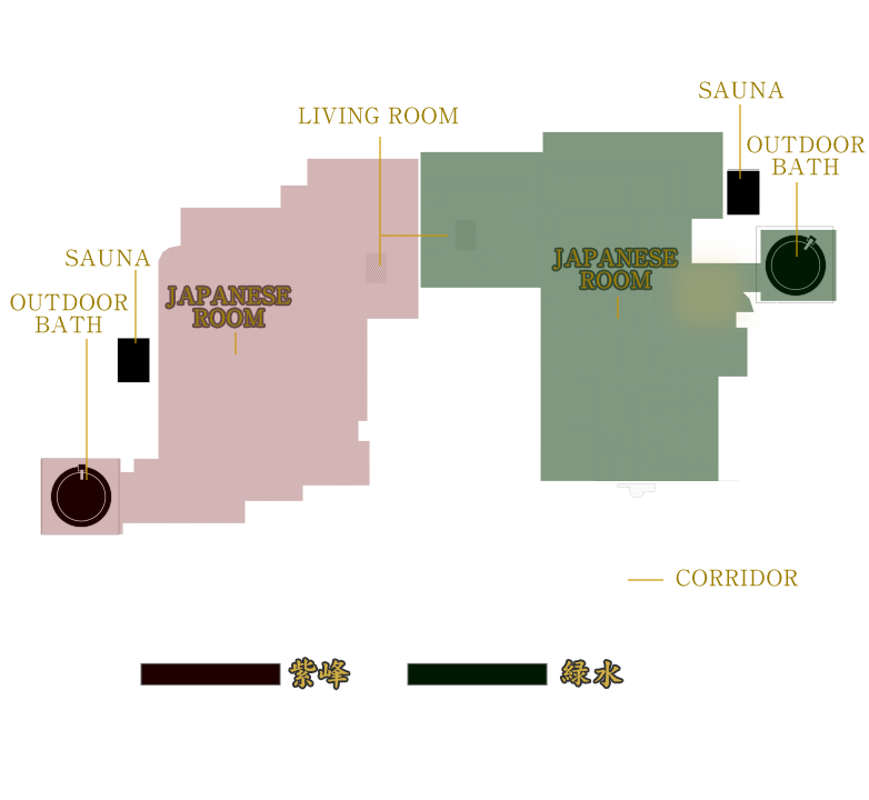 露天風呂・サウナ水風呂付離れ